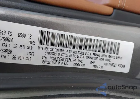 2012 Jeep Grand Cherokee Overland from USA, damaged, VIN 1C4RJFCG8CC174174